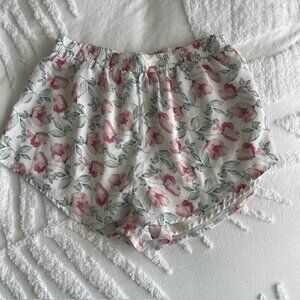 Lulus Floral Lounge Shorts Pajamas - Elastic Waist - Fully Lined - Size M